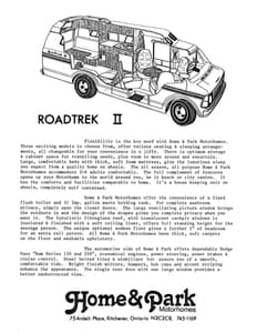 1981 Roadtrek Full Line Brochure page 1