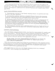 1990 Holiday Rambler Aluma Lite XL Owner Manual Owner's Manual page 6