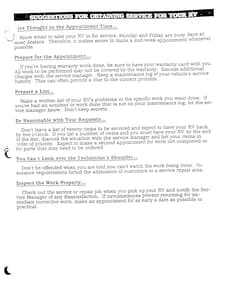 1990 Holiday Rambler Aluma Lite XL Owner Manual Owner's Manual page 7