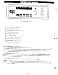 1990 Holiday Rambler Aluma Lite XL Owner Manual Owner's Manual page 10
