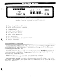 1990 Holiday Rambler Aluma Lite XL Owner Manual Owner's Manual page 11