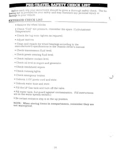 1990 Holiday Rambler Aluma Lite XL Owner Manual Owner's Manual page 18