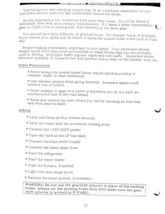 1990 Holiday Rambler Aluma Lite XL Owner Manual Owner's Manual page 20