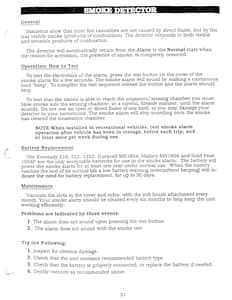 1990 Holiday Rambler Aluma Lite XL Owner Manual Owner's Manual page 23