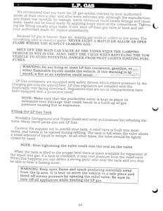 1990 Holiday Rambler Aluma Lite XL Owner Manual Owner's Manual page 46