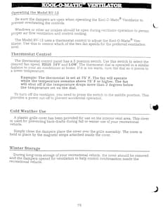 1990 Holiday Rambler Aluma Lite XL Owner Manual Owner's Manual page 78