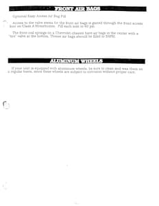 1990 Holiday Rambler Aluma Lite XL Owner Manual Owner's Manual page 87