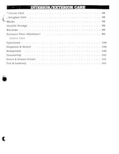 1990 Holiday Rambler Aluma Lite XL Owner Manual Owner's Manual page 99