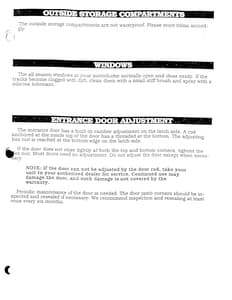 1990 Holiday Rambler Aluma Lite XL Owner Manual Owner's Manual page 101