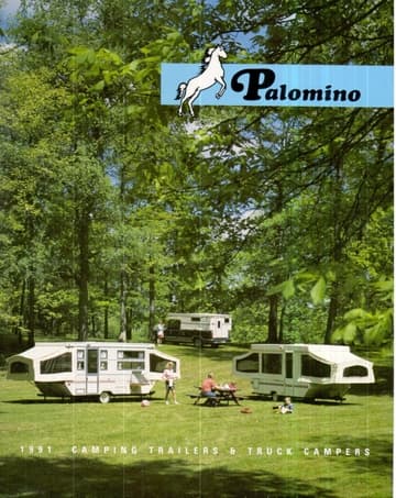 1991 Palomino Truck Camper And Tent Camper Brochure