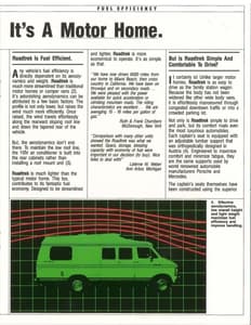 1991 Roadtrek Full Line Brochure page 3