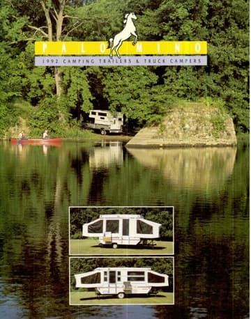 1992 Palomino Truck Camper And Tent Camper Brochure