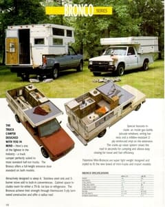 1992 Palomino Truck Camper And Tent Camper Brochure page 9