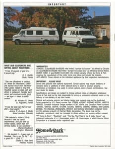 1992 Roadtrek Full Line Brochure page 12