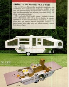 1993 Palomino Camping Trailers Brochure page 2