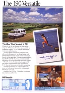 1994 Roadtrek Full Line Brochure page 6