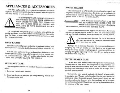 1994 Thor Four Winds Owner's Manual Brochure page 26