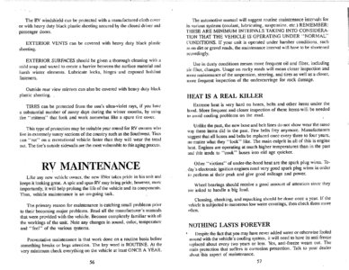 1994 Thor Four Winds Owner's Manual Brochure page 29