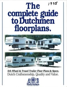 1995 Dutchmen Floor Plans Brochure page 1