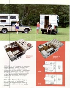 1995 Palomino Truck Campers Brochure page 3