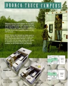 1996 Palomino Truck Campers Brochure page 2