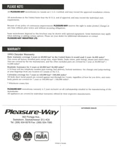 1996 Pleasure-Way Full Line Brochure page 12