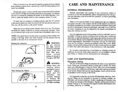 1996 Thor Chateau Owner's Manual Brochure page 50