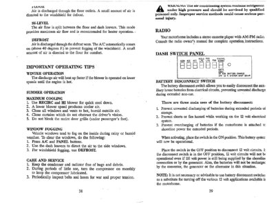 1996 Thor Four Winds Owner's Manual Brochure page 23