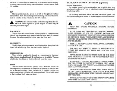 1996 Thor Four Winds Owner's Manual Brochure page 24