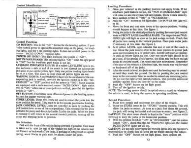 1996 Thor Four Winds Owner's Manual Brochure page 25