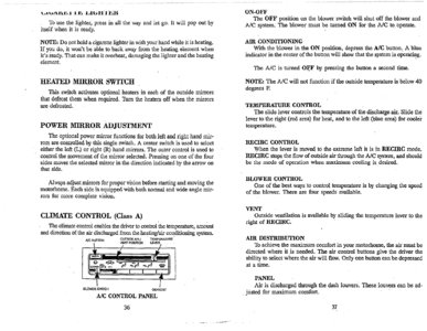 1996 Thor Hurricane Owner's Manual Brochure page 22
