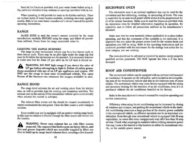 1996 Thor Hurricane Owner's Manual Brochure page 48