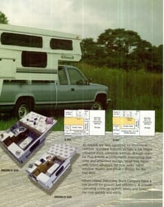 1997 Palomino Truck Campers Brochure page 2