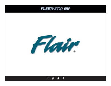 1999 Fleetwood Flair Brochure page 1