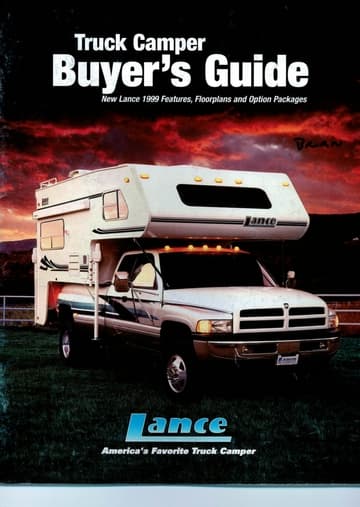 1999 Lance Truck Campers Brochure