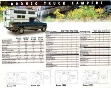 1999 Palomino Truck Campers Brochure page 4