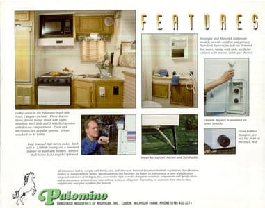 1999 Palomino Truck Campers Brochure page 6