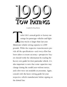 1999 Trailer Life Towing Guide page 1