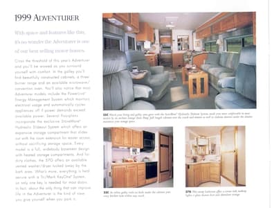 1999 Winnebago Adventurer Brochure page 2