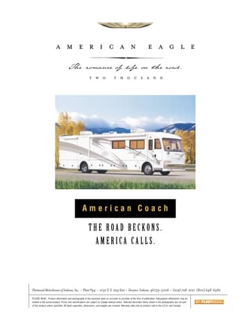 2000 American Coach American Eagle Brochure