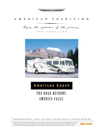 2000 American Coach American Tradition Brochure