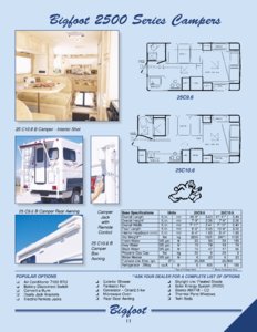 2000 Bigfoot Full Line Brochure page 11