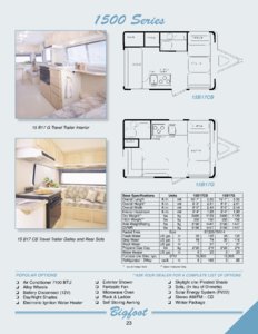 2000 Bigfoot Full Line Brochure page 23