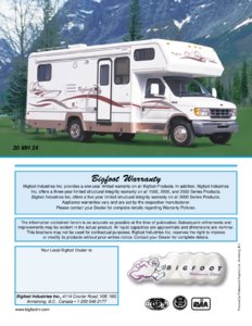 2000 Bigfoot Full Line Brochure page 24