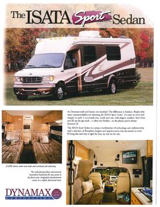 2000 Dynamax Isata Sport Sedan Brochure page 1