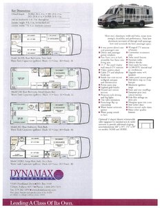 2000 Dynamax Isata Touring Sedan Brochure | Download RV brochures ...