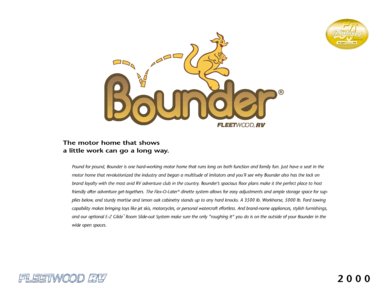 2000 Fleetwood Bounder Brochure page 1