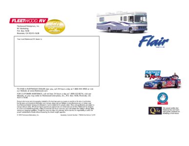 2000 Fleetwood Flair Brochure page 7