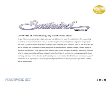 2000 Fleetwood Southwind Brochure page 1