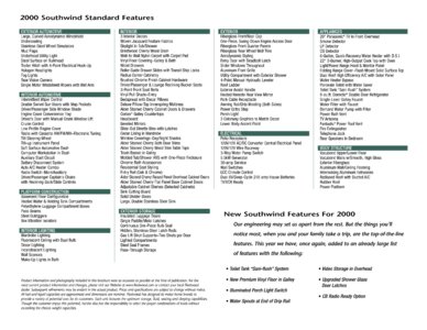 2000 Fleetwood Southwind Brochure page 4